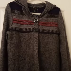 NWOT Hooded Sweater by Style & Co. Sz M